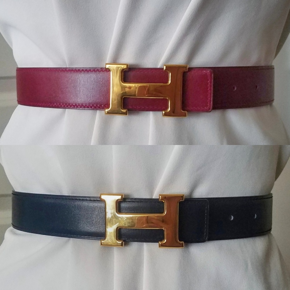 SALE Hermes 32mm Constance H Logo Belt